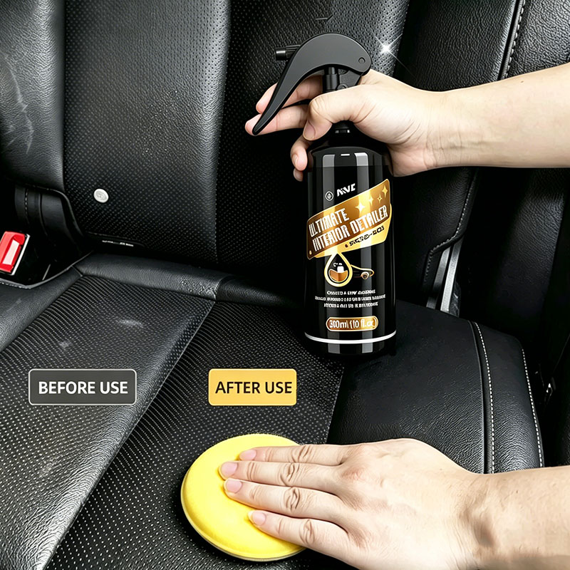 Leather Cleaner Interior - 車用プラスチック修復剤＆レザーコンディショナースプレー 色褪せ防止 UV保護 インテリア改修ケア ポリッシュ