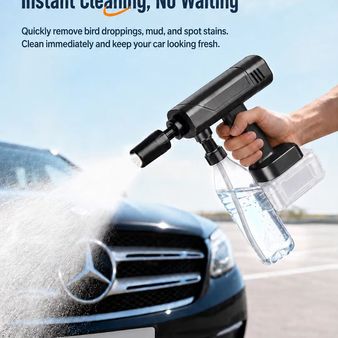 Car Shampoo Ph - ワイヤレス高圧水鉄砲、ポータブル折りたたみ式多機能洗車スプレー、車両や庭用の万能洗浄ツール