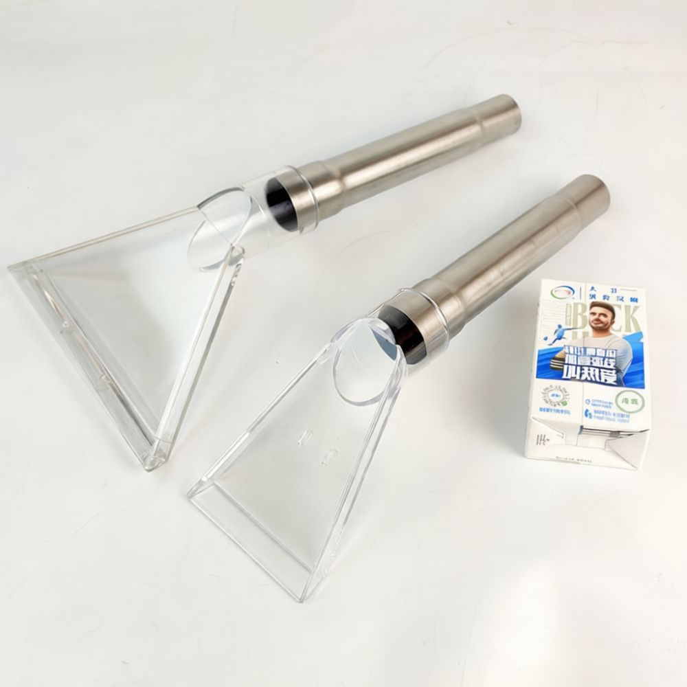 Seat Cleaner Fabric - ジェリバ製 透明三角型真空吸込ヘッド。布製ソファ、クッション、カーペットの清掃用アクセサリー。多用途ノズル。