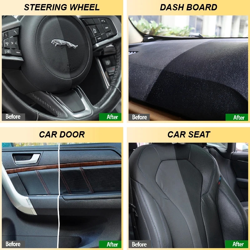 車用プラスチック修復剤＆レザーコンディショナースプレー 色褪 - Leather Cleaner Interior のレビューと価格