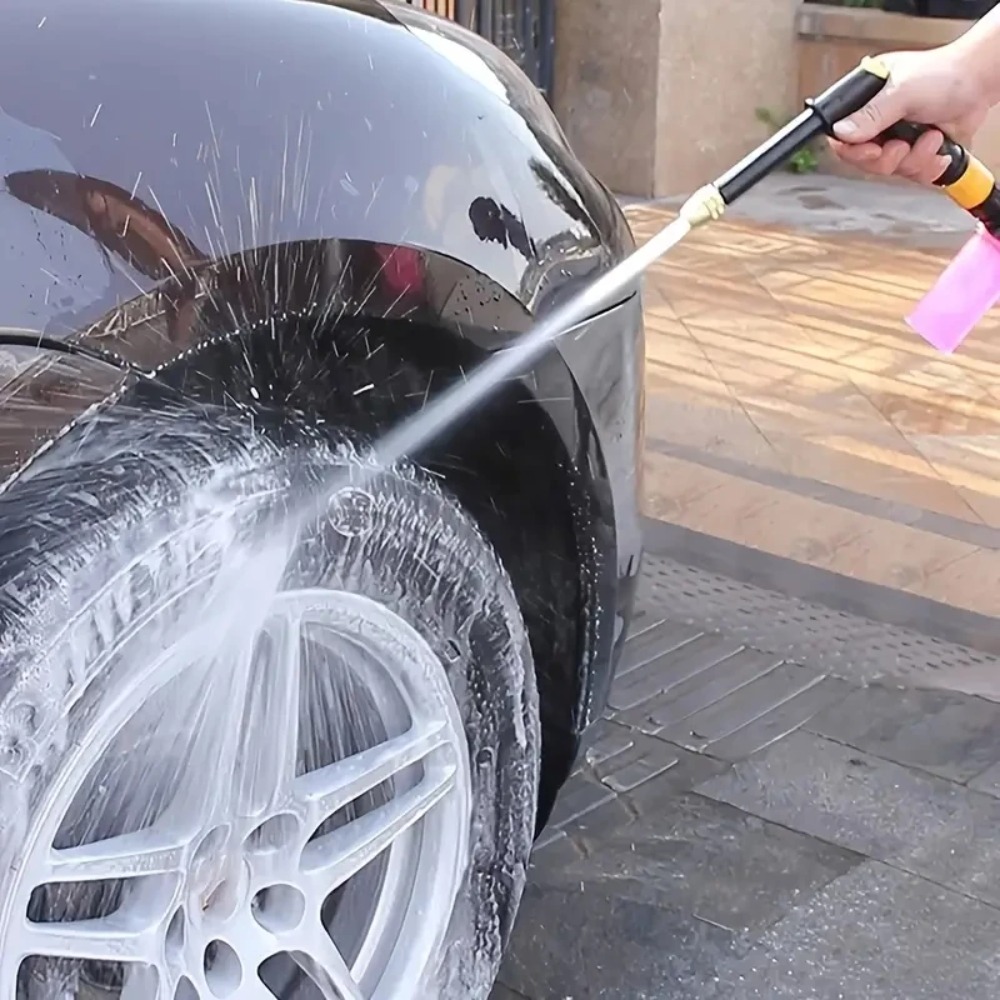 ポータブル高圧ウォーターガン洗車機、ガーデン散水ホースノズル - Pressure Washer Foam Gun のレビューと価格