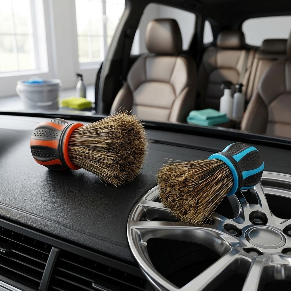 車内清掃用ブラシ、自動車の細部清掃用ブラシ。コンパクトなデザ - Dirt Brush Interior のレビューと価格